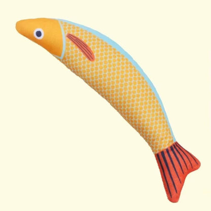 Mozie Catnip Fish Kicker Toy – Crinkle Sound Plush Toy for Cats - Mozie
