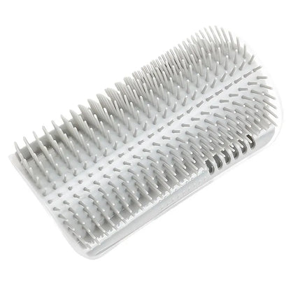 Mozie Cat Self-Groomer Corner Brush – Wall Mount Massage & Shedding Scratcher - Mozie