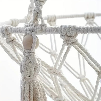 Hand-Woven Cotton Rope Cat Hammock – Window or Wall Mount - Mozie