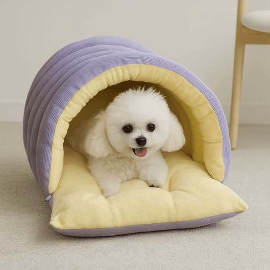 Plush Cat Cave Bed – Warm & Cozy Indoor Hideaway - Mozie