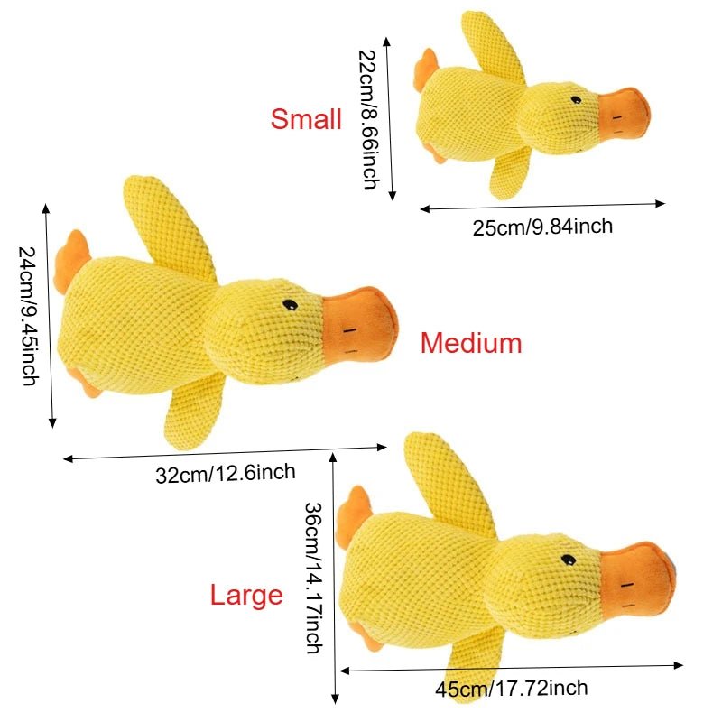 Mozie Calming Duck Plush Toy – Quacking Comfort Toy for Dogs - Mozie