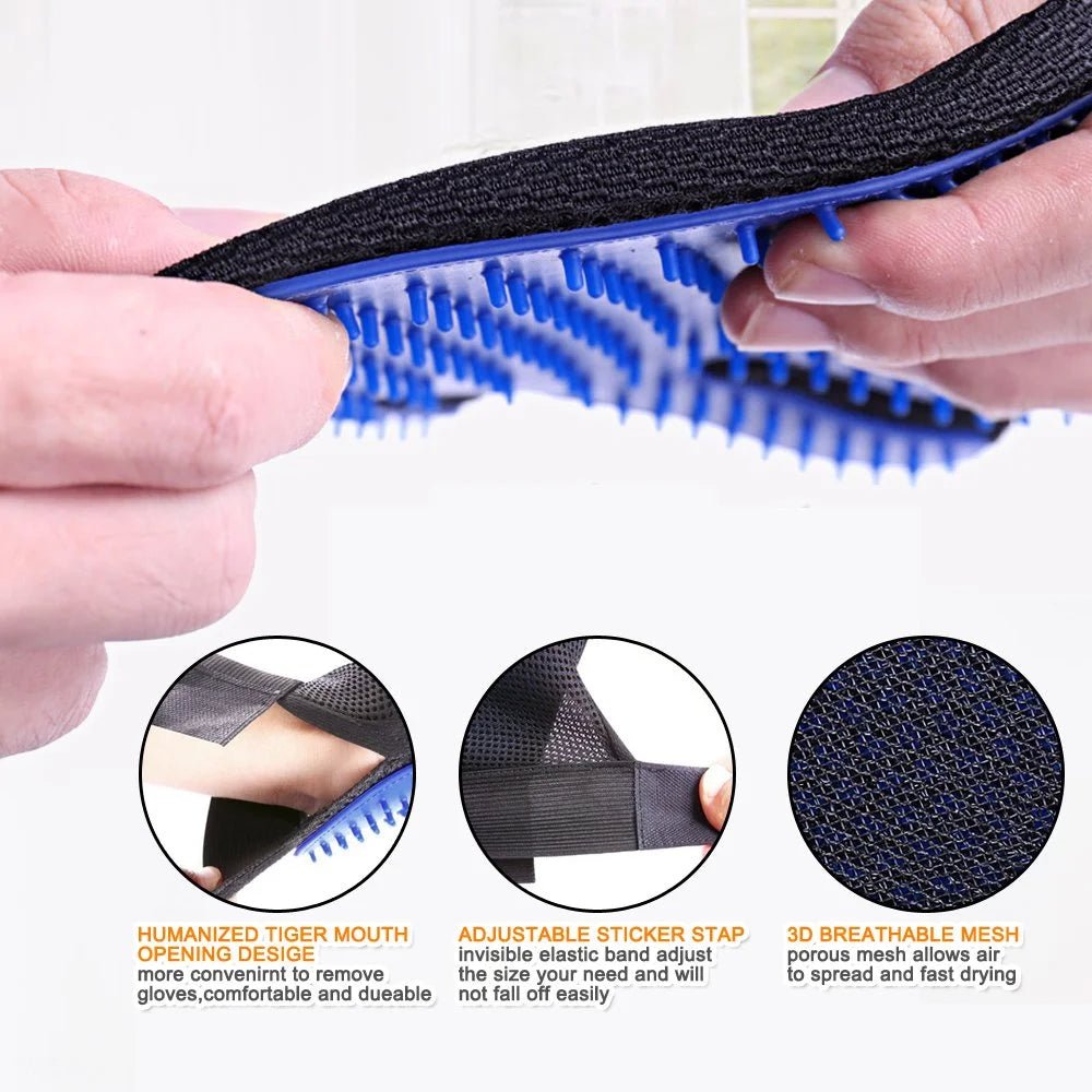 Pet Grooming & Deshedding Massage Glove - Mozie
