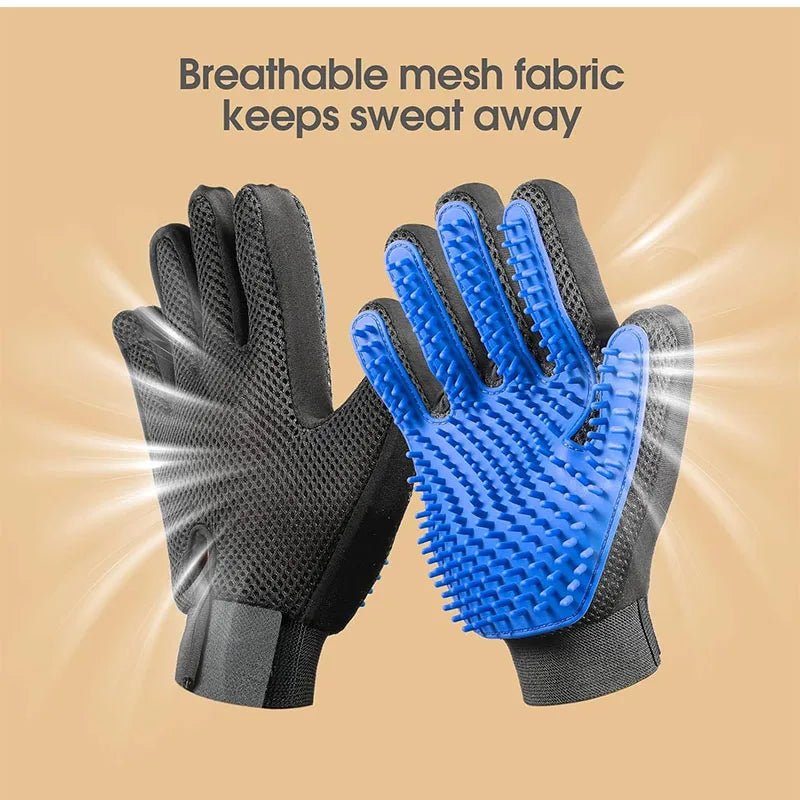 Pet Grooming & Deshedding Massage Glove - Mozie