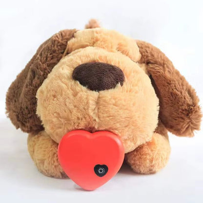 Mozie Heartbeat Anxiety Relief Plush Toy – Calming Sleep Companion for Dogs & Puppies - Mozie