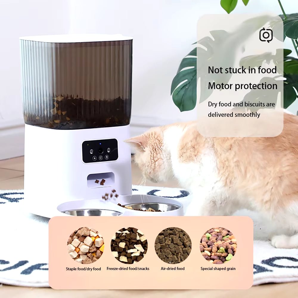 Smart Automatic Pet Feeder with Camera – 5L WiFi App-Controlled - Mozie