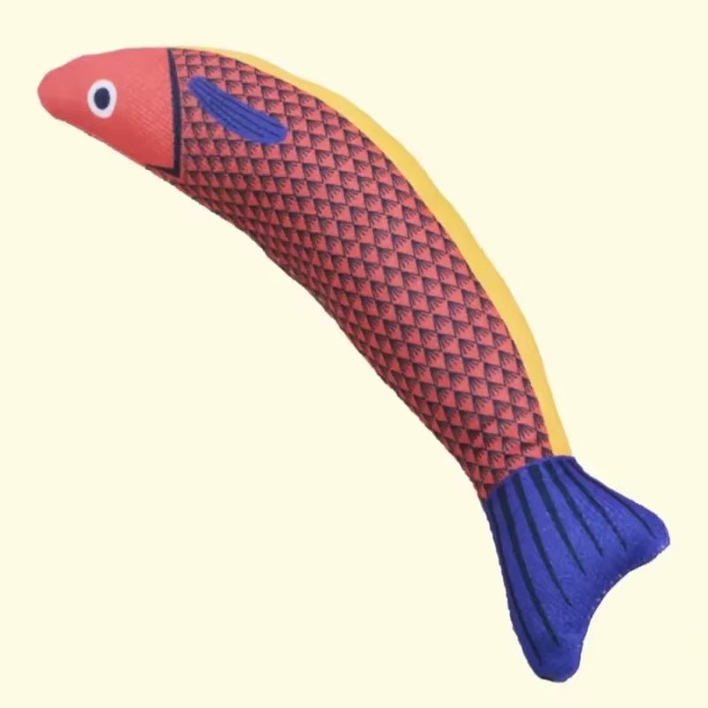 Mozie Catnip Fish Kicker Toy – Crinkle Sound Plush Toy for Cats - Mozie