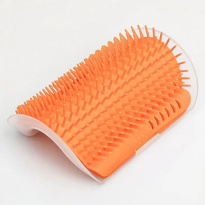 Mozie Cat Self-Groomer Corner Brush – Wall Mount Massage & Shedding Scratcher - Mozie