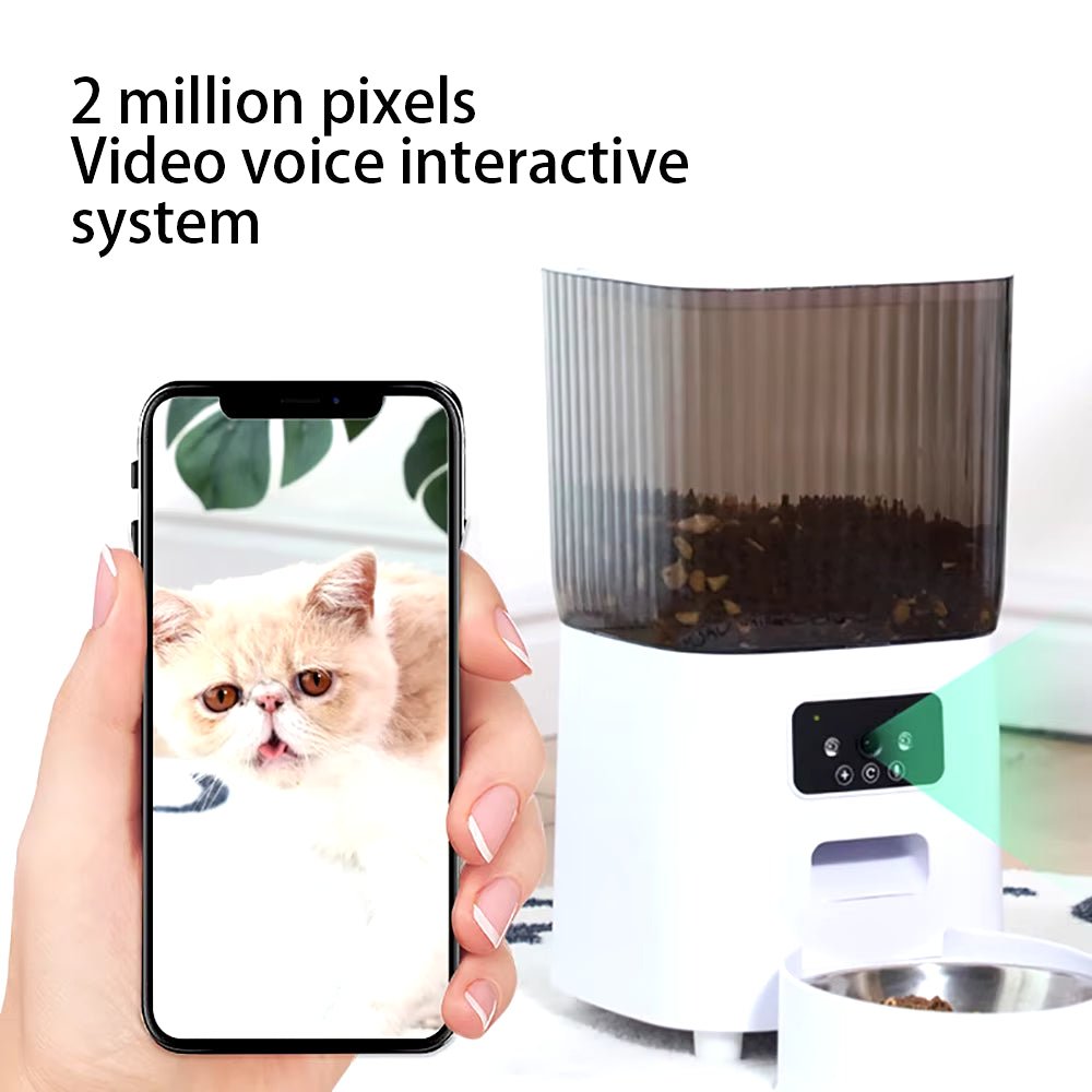 Smart Automatic Pet Feeder with Camera – 5L WiFi App-Controlled - Mozie