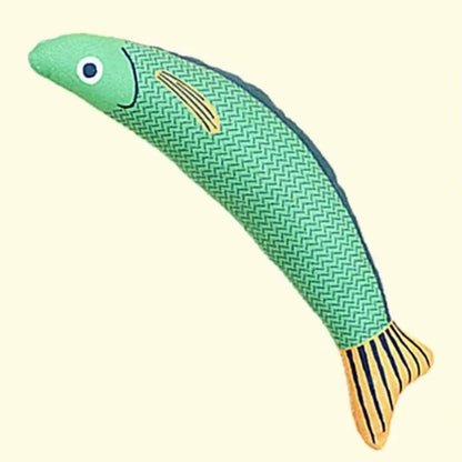 Mozie Catnip Fish Kicker Toy – Crinkle Sound Plush Toy for Cats - Mozie