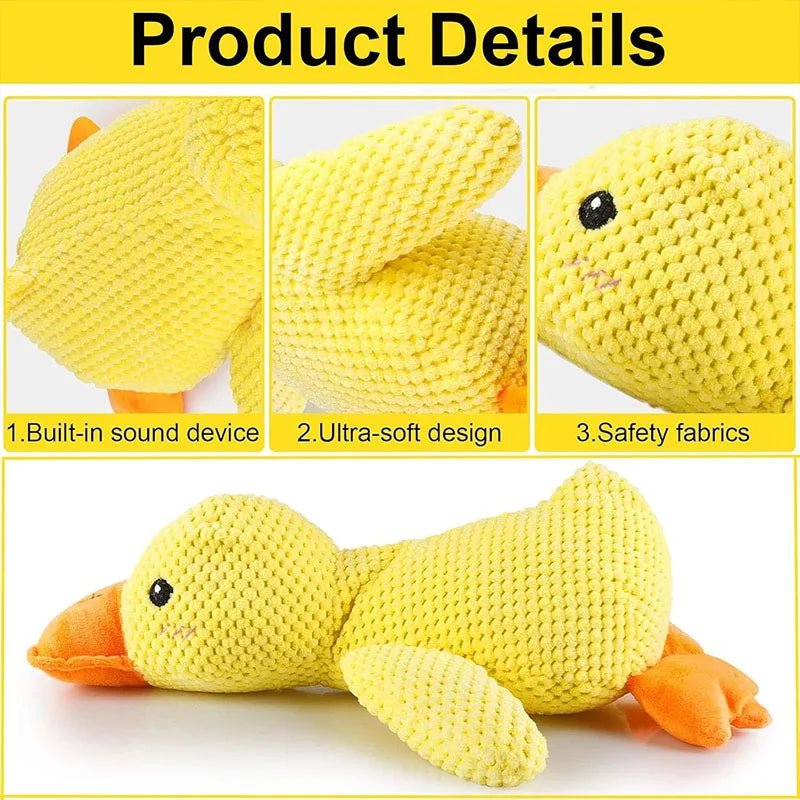 Mozie Calming Duck Plush Toy – Quacking Comfort Toy for Dogs - Mozie