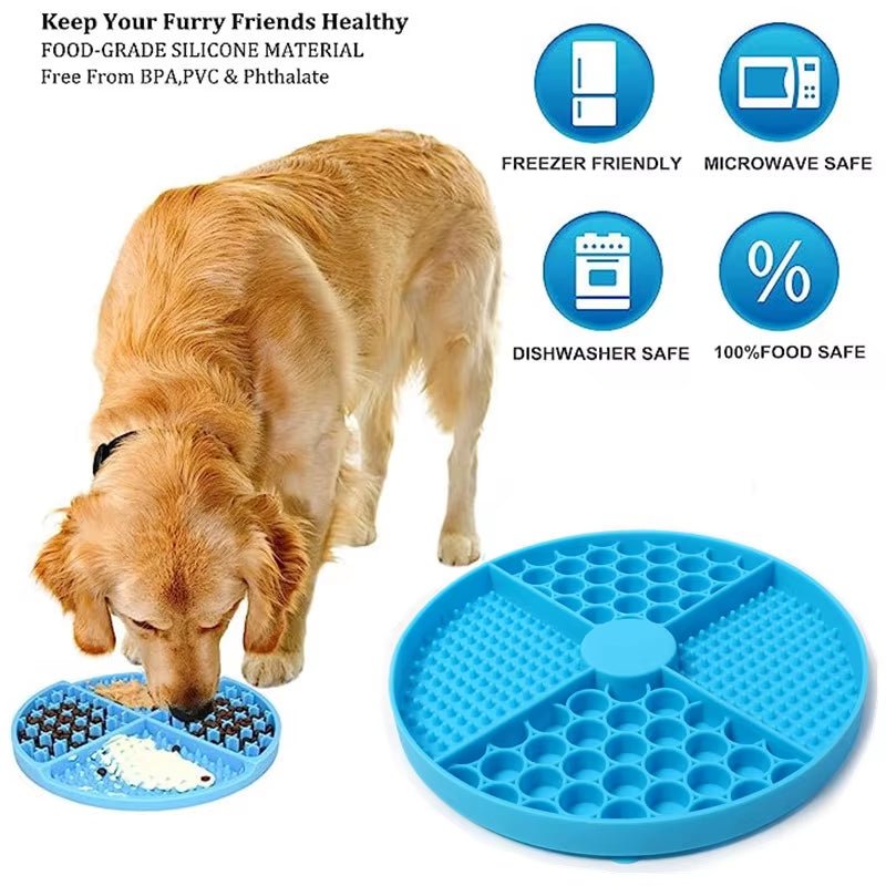 Silicone Licking Mat for Cats & Dogs – Slow Feeder & Calm Aid - Mozie