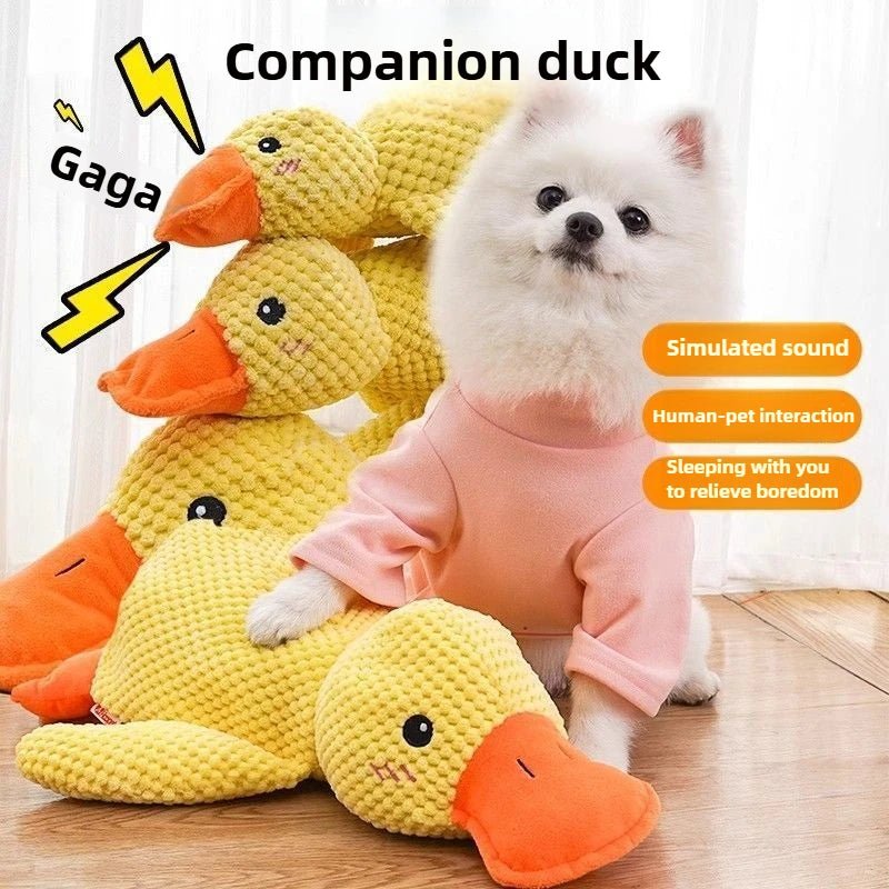 Mozie Calming Duck Plush Toy – Quacking Comfort Toy for Dogs - Mozie