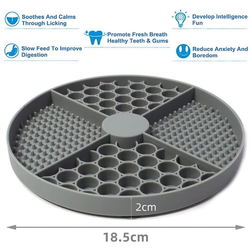 Silicone Licking Mat for Cats & Dogs – Slow Feeder & Calm Aid - Mozie