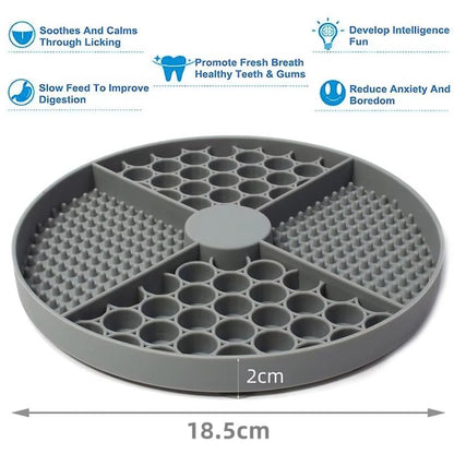 Silicone Licking Mat for Cats & Dogs – Slow Feeder & Calm Aid - Mozie