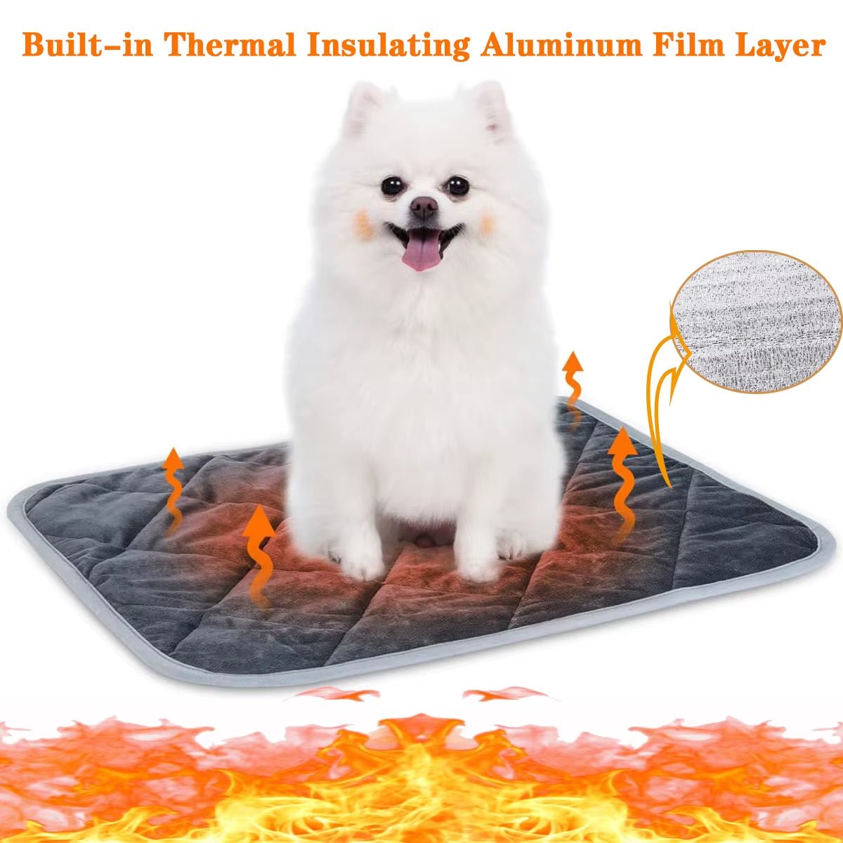 Mozie Self-Heating Pet Pad – No-Electricity Warming Mat for Dogs & Cats - Mozie