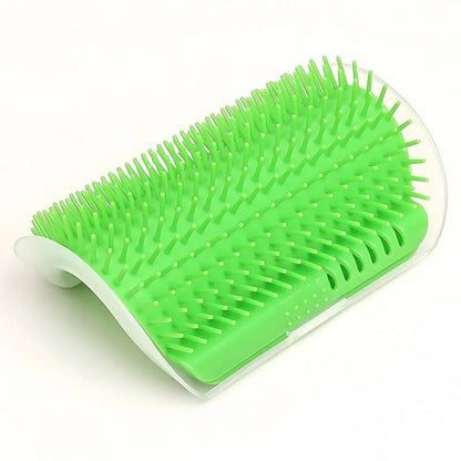 Mozie Cat Self-Groomer Corner Brush – Wall Mount Massage & Shedding Scratcher - Mozie