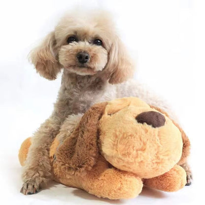 Mozie Heartbeat Anxiety Relief Plush Toy – Calming Sleep Companion for Dogs & Puppies - Mozie